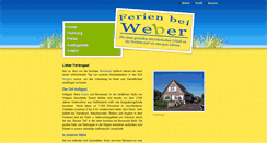 Desktop Screenshot of ferienbeiweber.de
