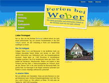 Tablet Screenshot of ferienbeiweber.de